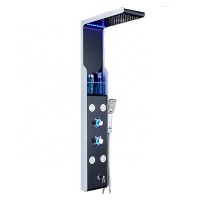 Yile wall mounted hydro power shower panel led with pump