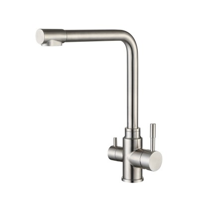 Stainless Steel 3 way stainless steel water purifier faucet Kitchen tap brushed nickel kitchen faucet