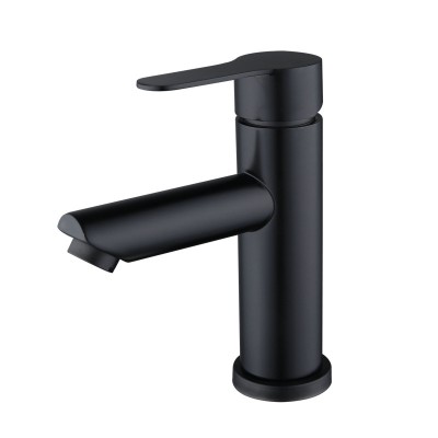 304SUS stainless steel Single Hole Black Infrared  Basin Sink Faucet Mixer Bathroom SS Water Tap